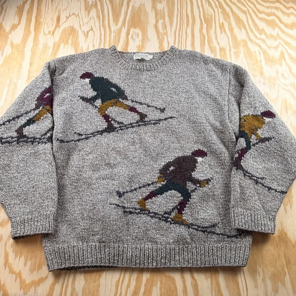 Vintage Banana Republic Safari & Travel Men's Wool Skier Sweater | Size L